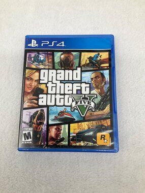 Grand Theft Auto V Sony PlayStation 4 Rockstar Games Complete w/ book